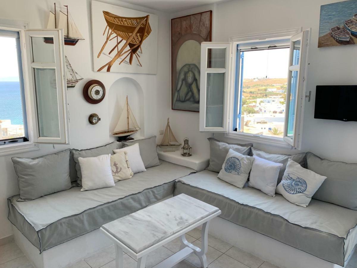 Aiolos Home With Private Veranda And Amazing Sea Views, Paros Piso Livadi Eksteriør bilde